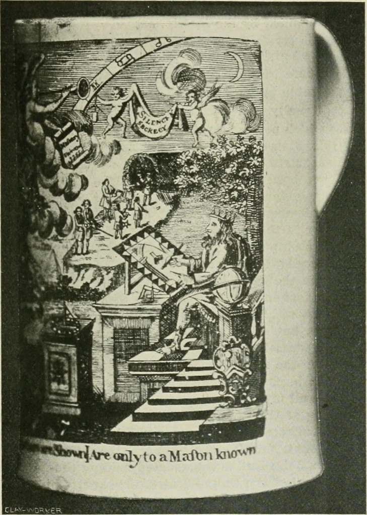An illustration from Anglo-American pottery; old English china with American views, a manual for collectors, 1899, leaf 18