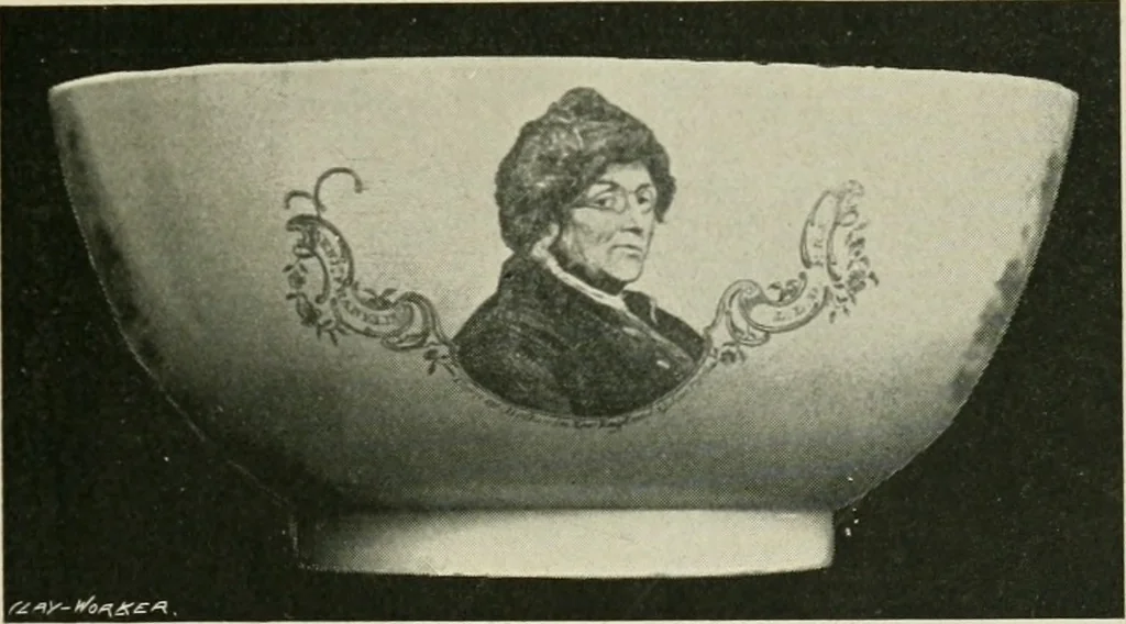 An illustration from Anglo-American pottery; old English china with American views, a manual for collectors, 1899, leaf 20