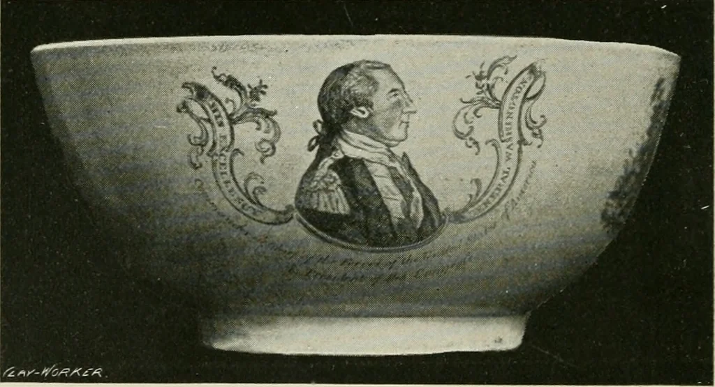 An illustration from Anglo-American pottery; old English china with American views, a manual for collectors, 1899, leaf 21