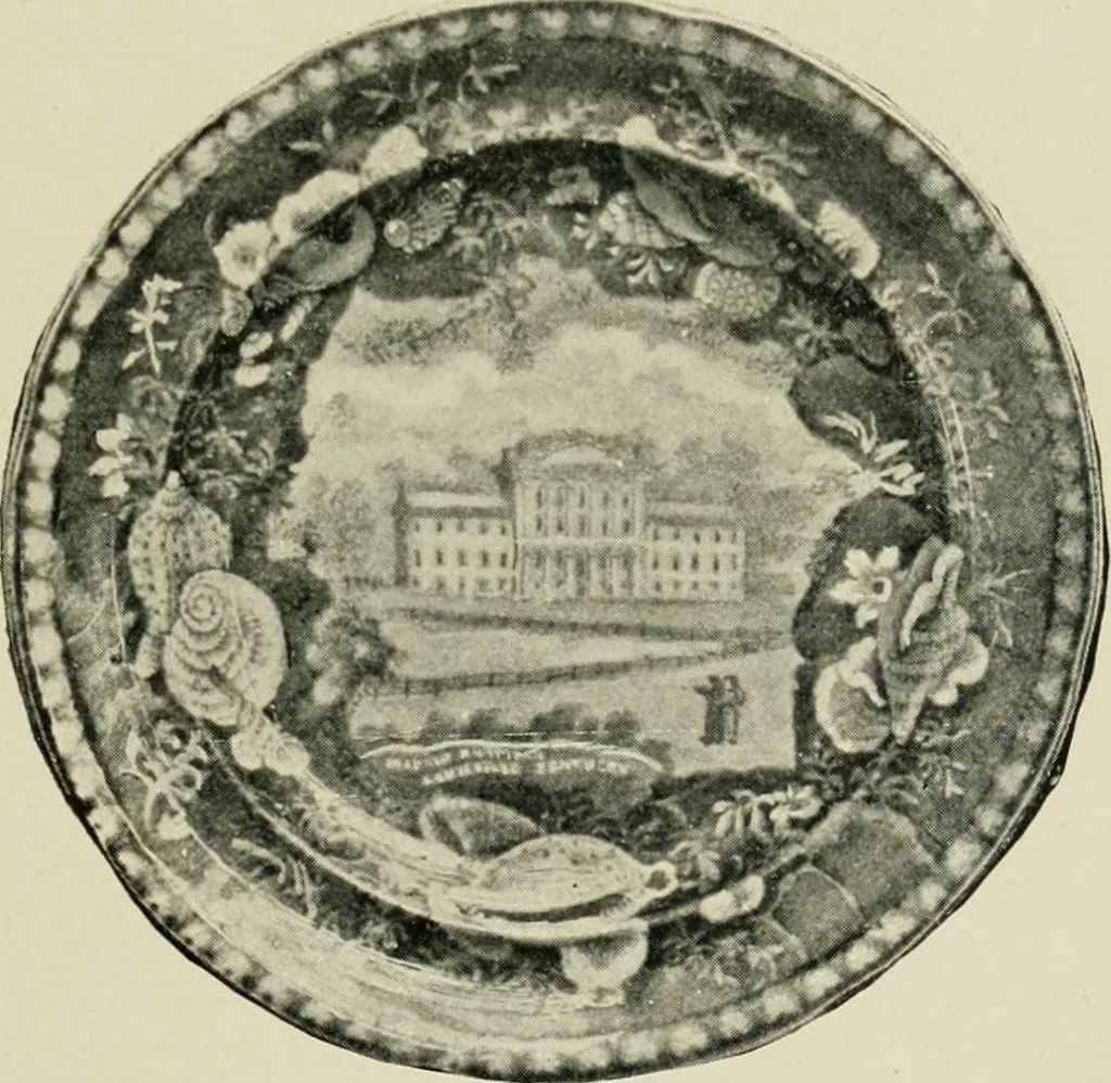 An illustration from Anglo-American pottery; old English china with American views, a manual for collectors, 1899, leaf 32