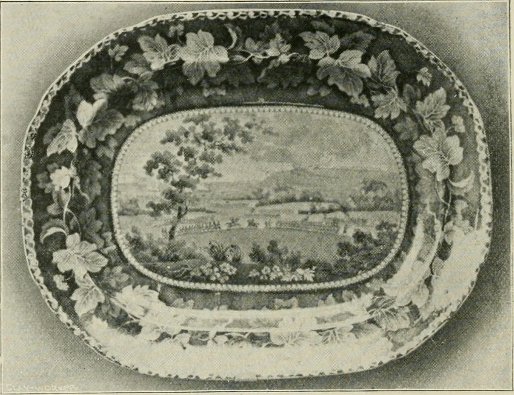 An illustration from Anglo-American pottery; old English china with American views, a manual for collectors, 1899, leaf 41