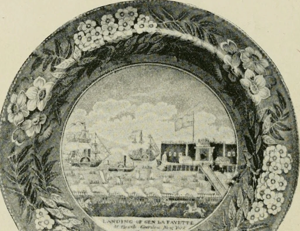 An illustration from Anglo-American pottery; old English china with American views, a manual for collectors, 1899, leaf 47
