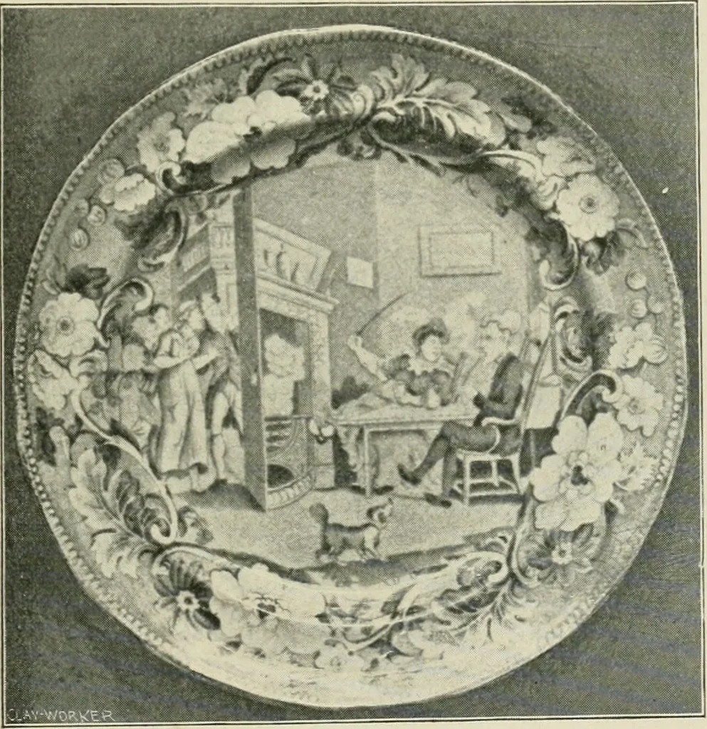 An illustration from Anglo-American pottery; old English china with American views, a manual for collectors, 1899, leaf 52
