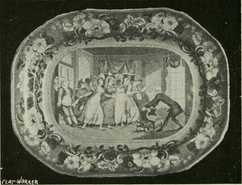 An illustration from Anglo-American pottery; old English china with American views, a manual for collectors, 1899, leaf 53