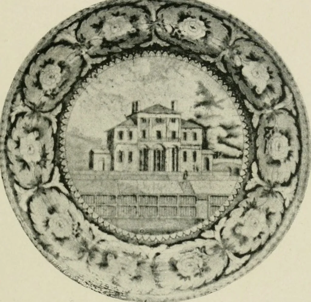 An illustration from Anglo-American pottery; old English china with American views, a manual for collectors, 1899, leaf 58