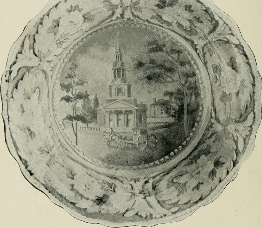 An illustration from Anglo-American pottery; old English china with American views, a manual for collectors, 1899, leaf 59