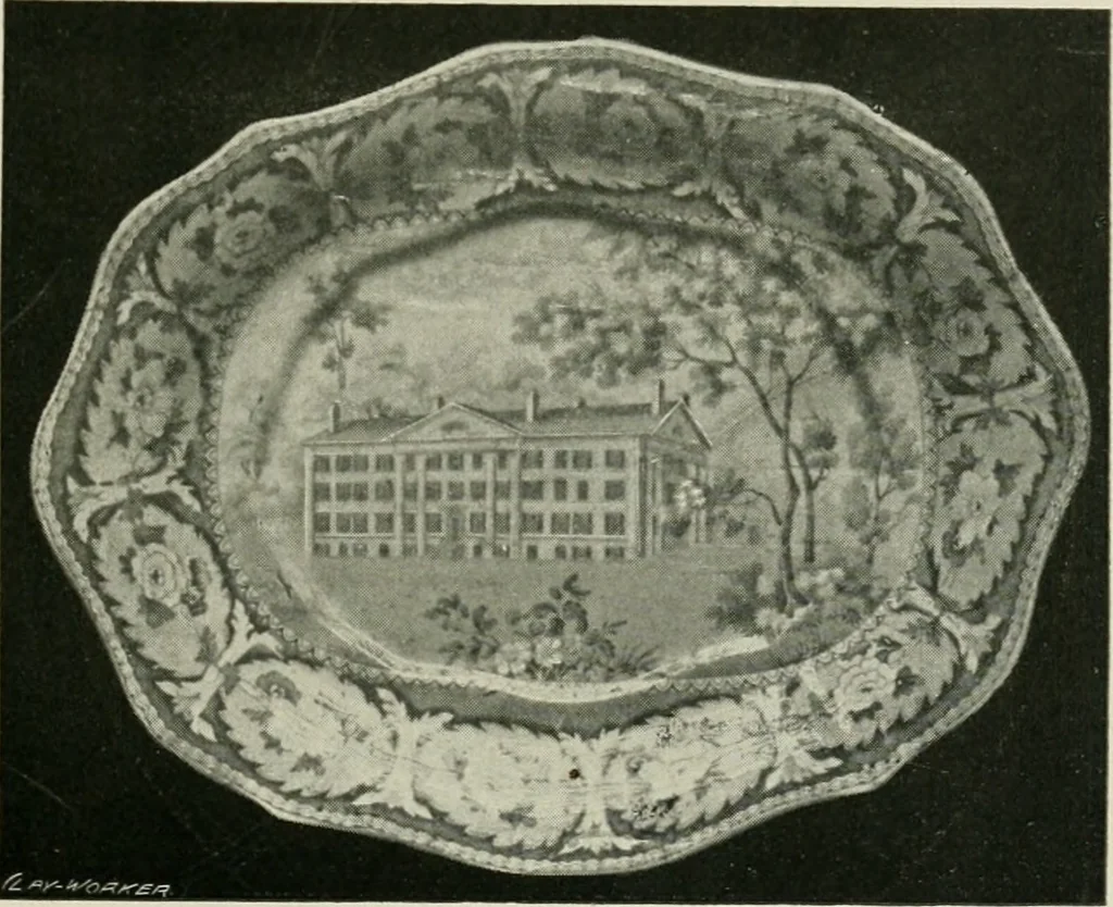 An illustration from Anglo-American pottery; old English china with American views, a manual for collectors, 1899, leaf 60