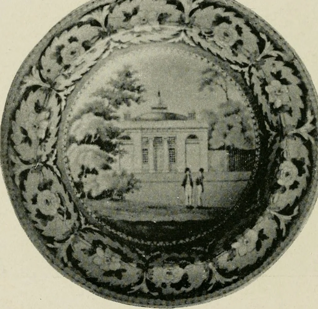 An illustration from Anglo-American pottery; old English china with American views, a manual for collectors, 1899, leaf 61