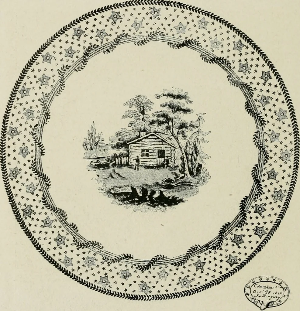 An illustration from Anglo-American pottery; old English china with American views, a manual for collectors, 1899, leaf 65