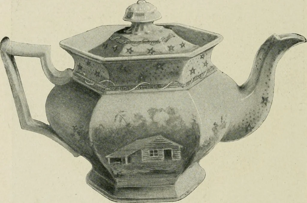 An illustration from Anglo-American pottery; old English china with American views, a manual for collectors, 1899, leaf 67