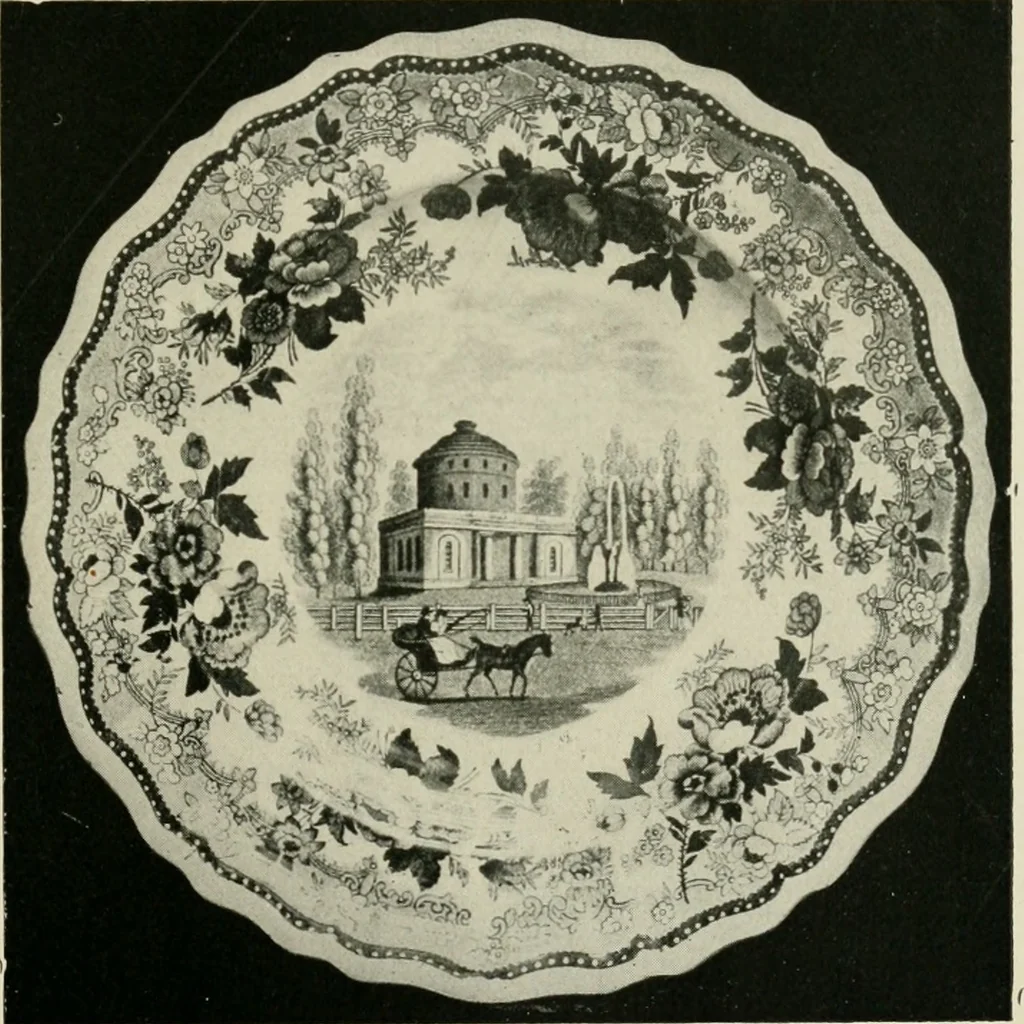 An illustration from Anglo-American pottery; old English china with American views, a manual for collectors, 1899, leaf 94