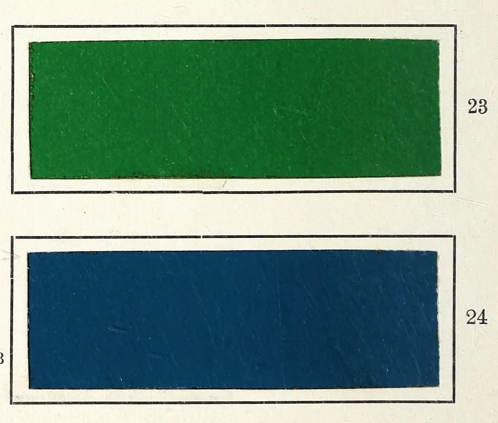 An illustration from Anilinfarben für Lacke = Aniline colours for lakes = Couleurs d'aniline pour laques, 1901, leaf 8