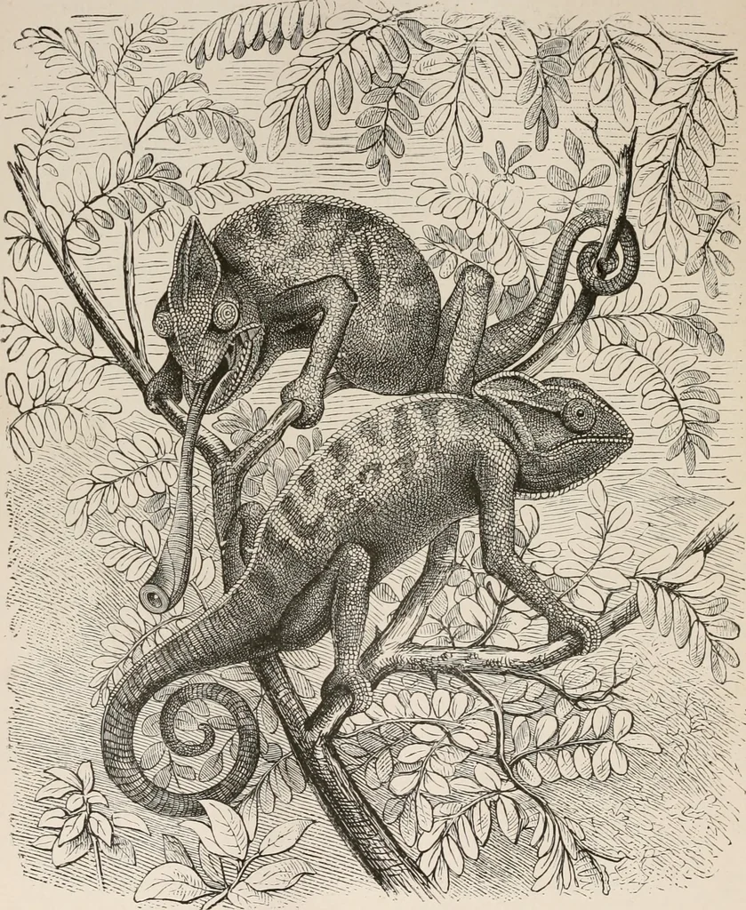 An illustration from Animal coloration; an account of the principal facts and theories relating to the colours and markings of animals, 1892, leaf 157