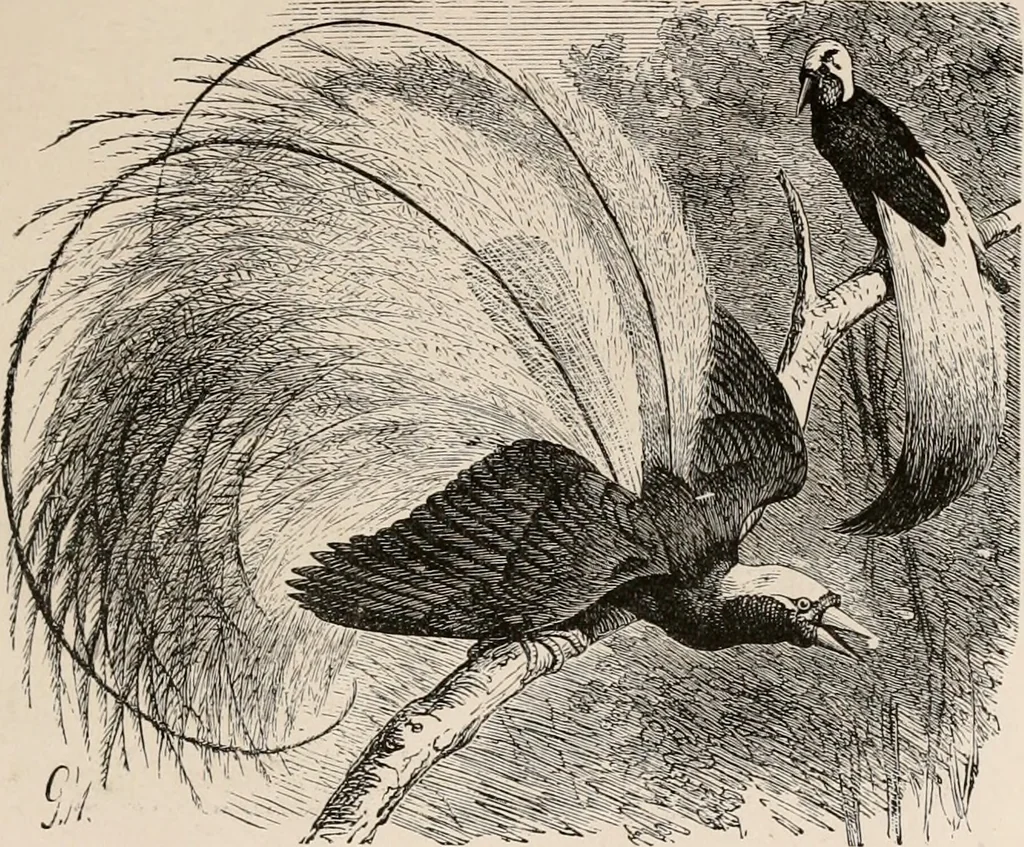 An illustration from Animal coloration; an account of the principal facts and theories relating to the colours and markings of animals, 1892, leaf 276