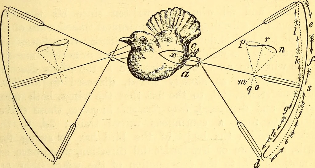An illustration from Animal locomotion, or Walking, swimming, and flying, with a dissertation on aëronautics, 1874, leaf 258