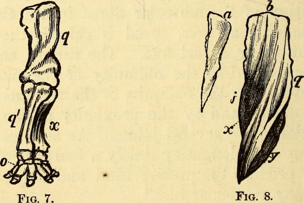 An illustration from Animal locomotion, or Walking, swimming, and flying, with a dissertation on aëronautics, 1874, leaf 53
