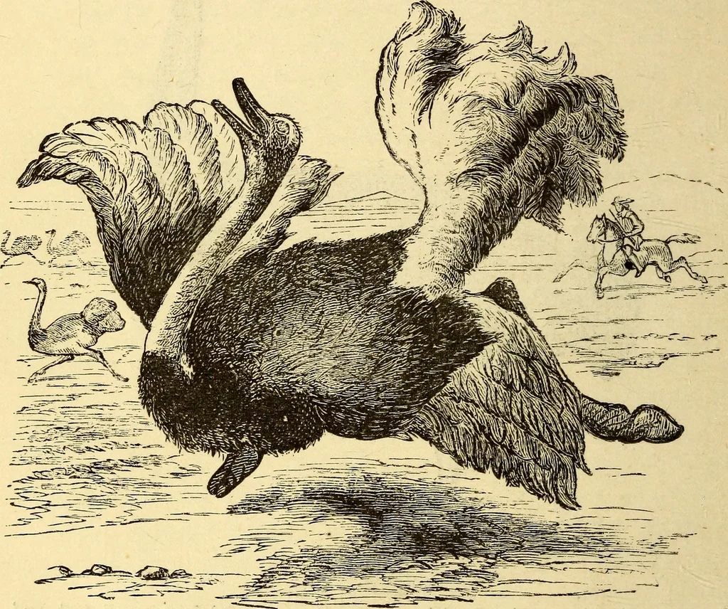 An illustration from Animal locomotion, or Walking, swimming, and flying, with a dissertation on aëronautics, 1874, leaf 73