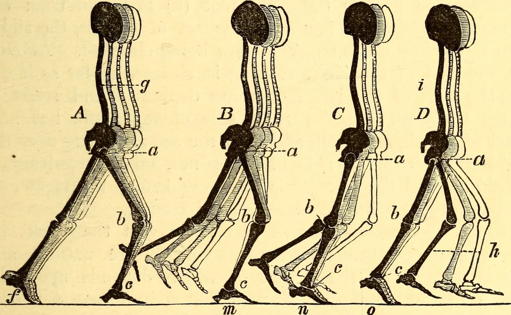 An illustration from Animal locomotion, or Walking, swimming, and flying, with a dissertation on aëronautics, 1874, leaf 84
