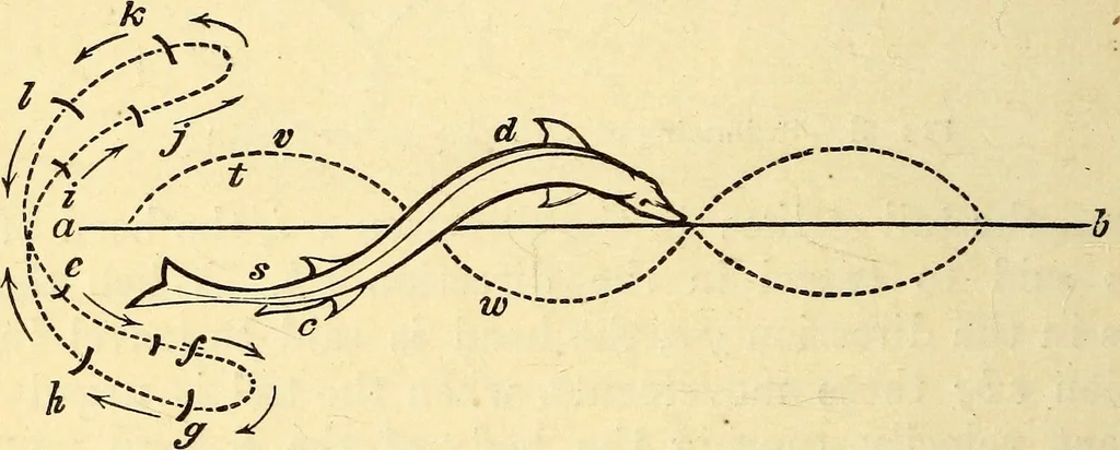 An illustration from Animal locomotion, or Walking, swimming, and flying, with a dissertation on aëronautics, 1874, leaf 93