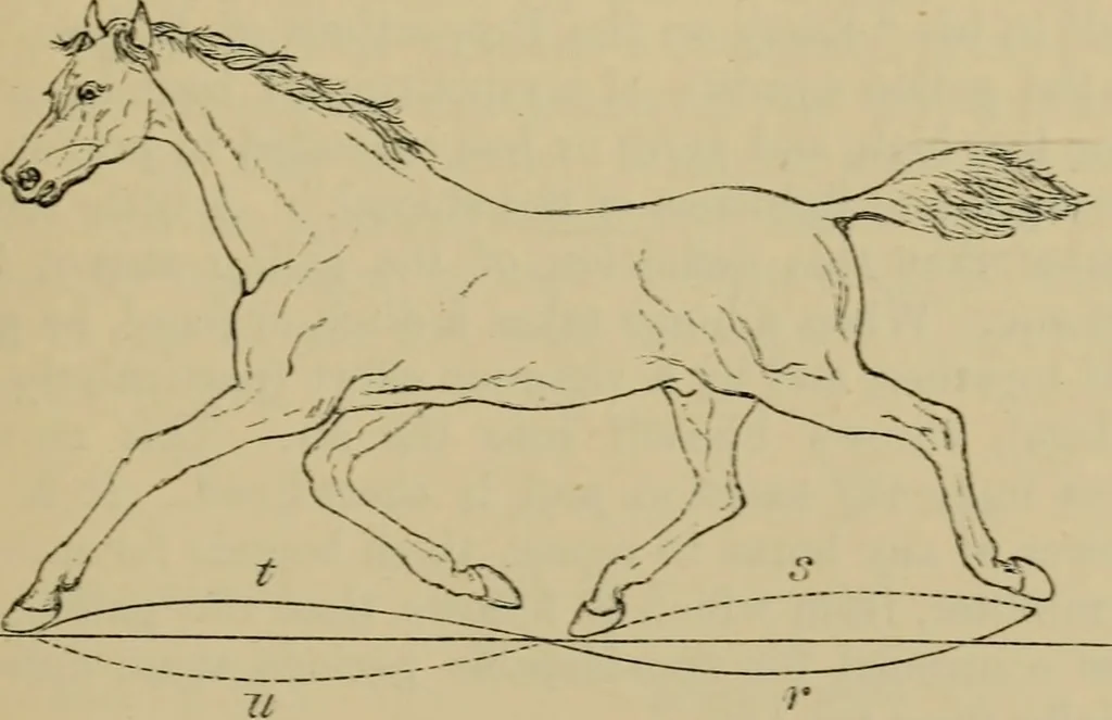 An illustration from Animal locomotion or walking, swimming, and flying : with a dissertation on aëronautics, 1873, leaf 64