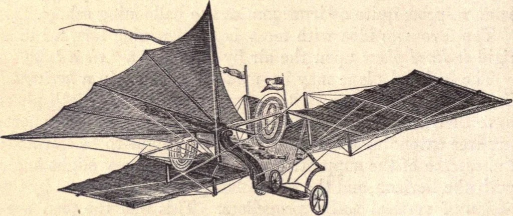 An illustration from Animal locomotion, or Walking, swimming, and flying, with a dissertation on aëronautics, 1874, leaf 239
