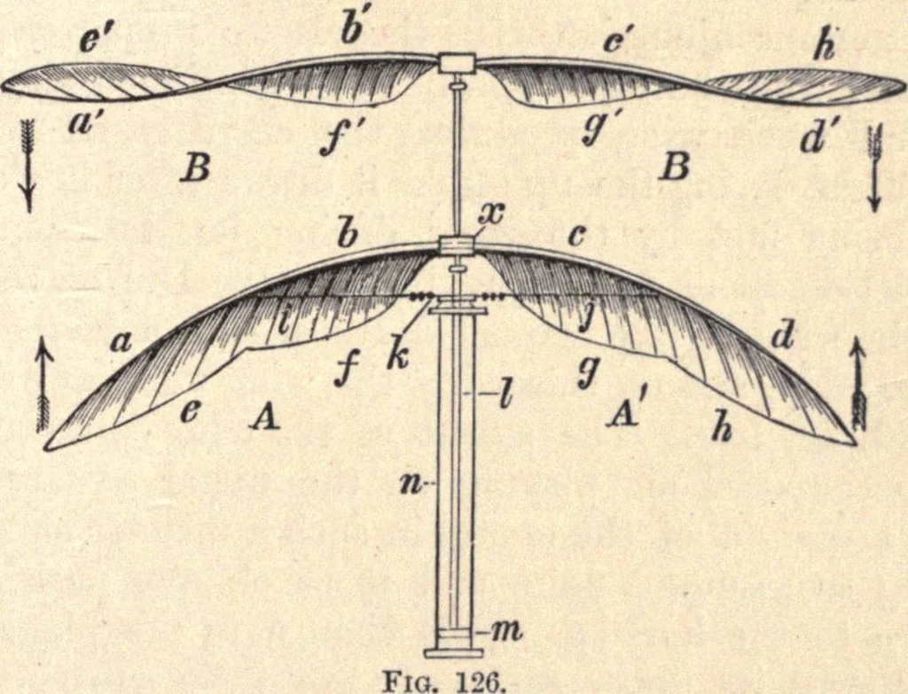 An illustration from Animal locomotion, or Walking, swimming, and flying, with a dissertation on aëronautics, 1874, leaf 270