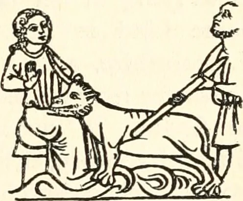 An illustration from Animal symbolism in ecclesiastical architecture, 1896, leaf 110