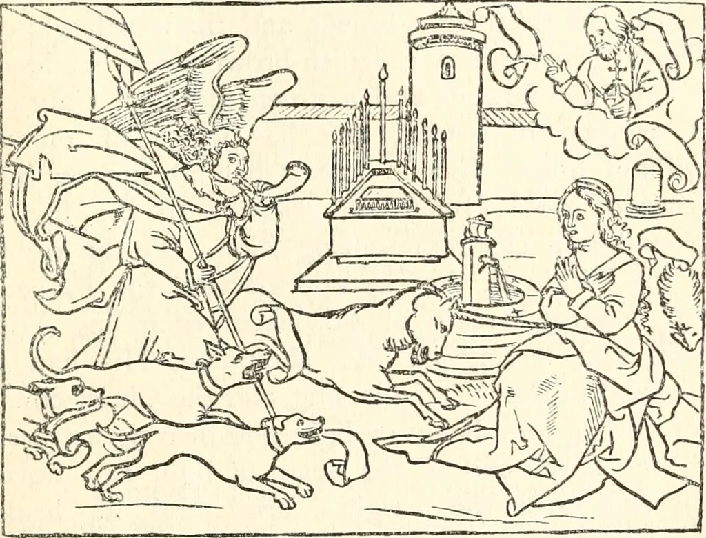 An illustration from Animal symbolism in ecclesiastical architecture, 1896, leaf 112