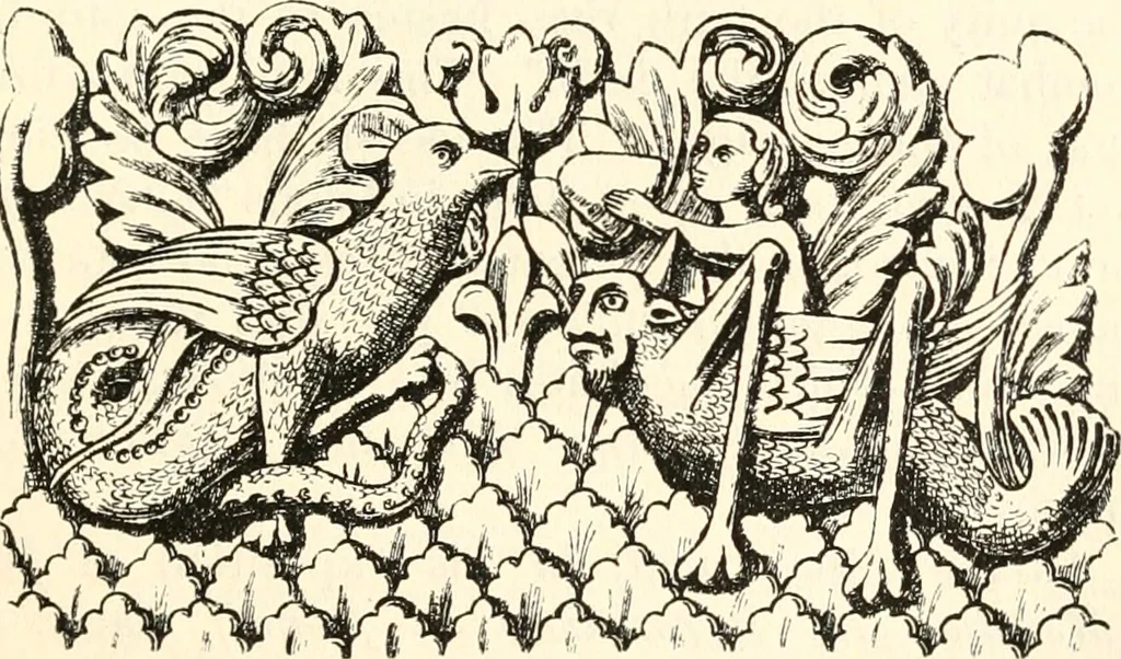 An illustration from Animal symbolism in ecclesiastical architecture, 1896, leaf 180