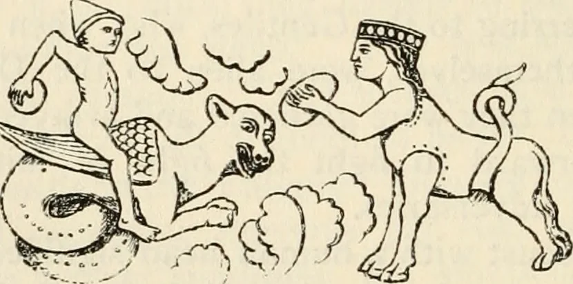 An illustration from Animal symbolism in ecclesiastical architecture, 1896, leaf 183