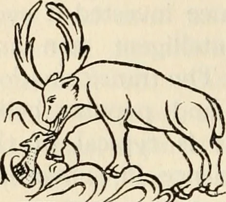 An illustration from Animal symbolism in ecclesiastical architecture, 1896, leaf 187