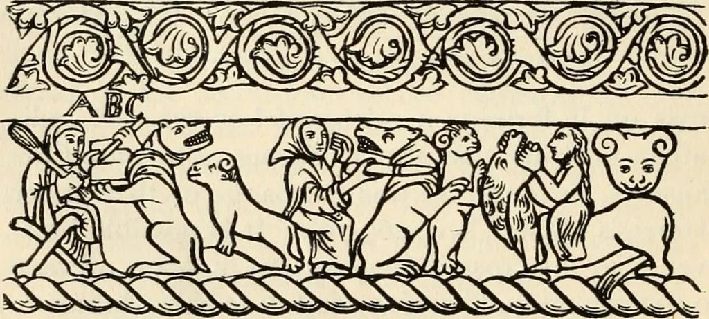 An illustration from Animal symbolism in ecclesiastical architecture, 1896, leaf 205