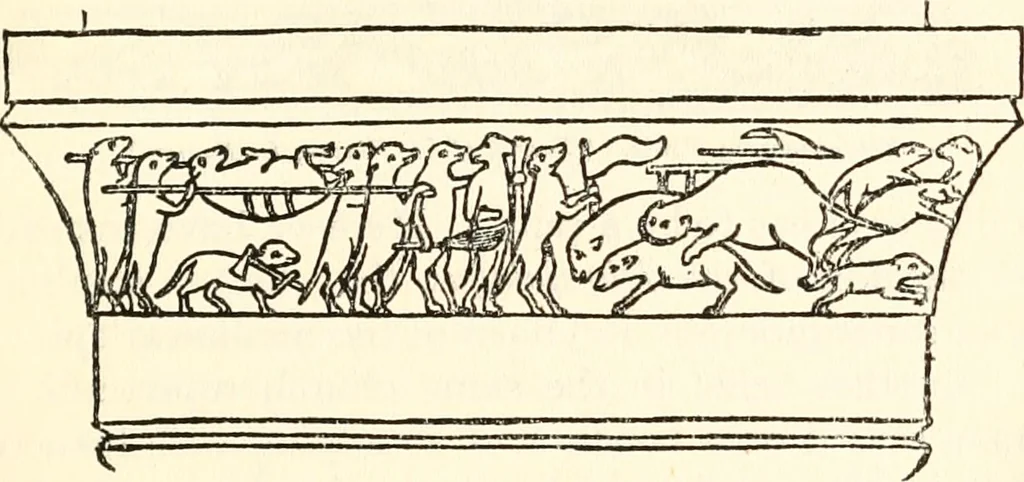 An illustration from Animal symbolism in ecclesiastical architecture, 1896, leaf 222