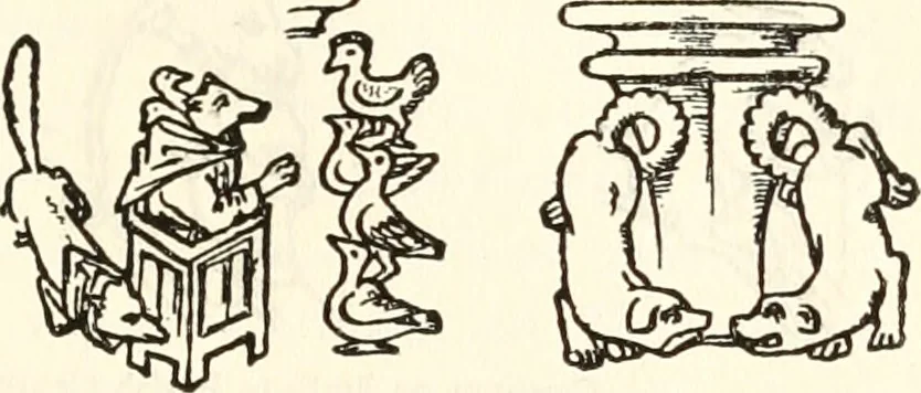 An illustration from Animal symbolism in ecclesiastical architecture, 1896, leaf 256
