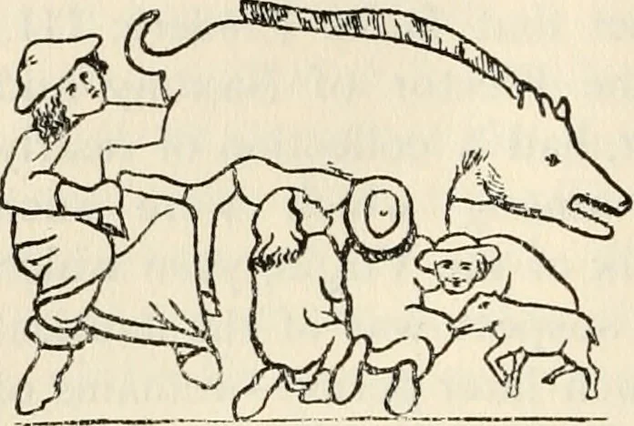 An illustration from Animal symbolism in ecclesiastical architecture, 1896, leaf 305