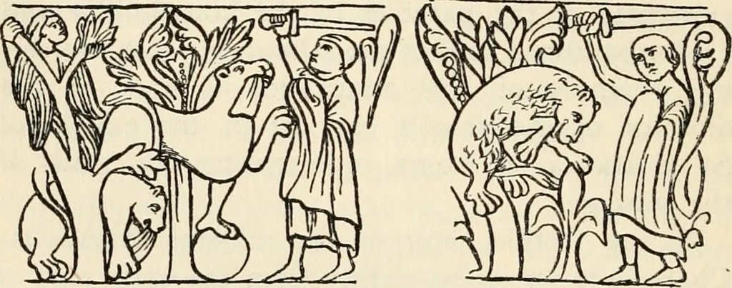 An illustration from Animal symbolism in ecclesiastical architecture, 1896, leaf 319