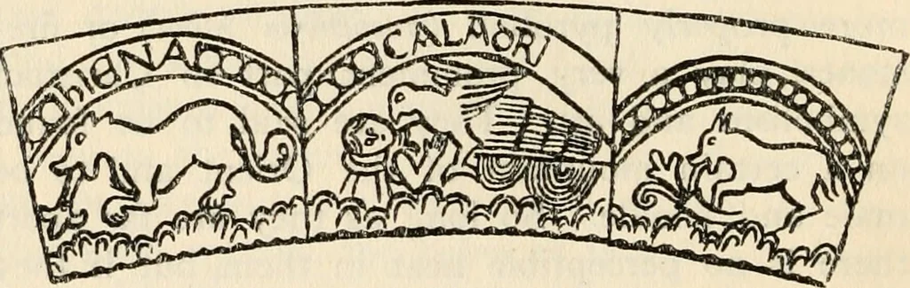 An illustration from Animal symbolism in ecclesiastical architecture, 1896, leaf 65