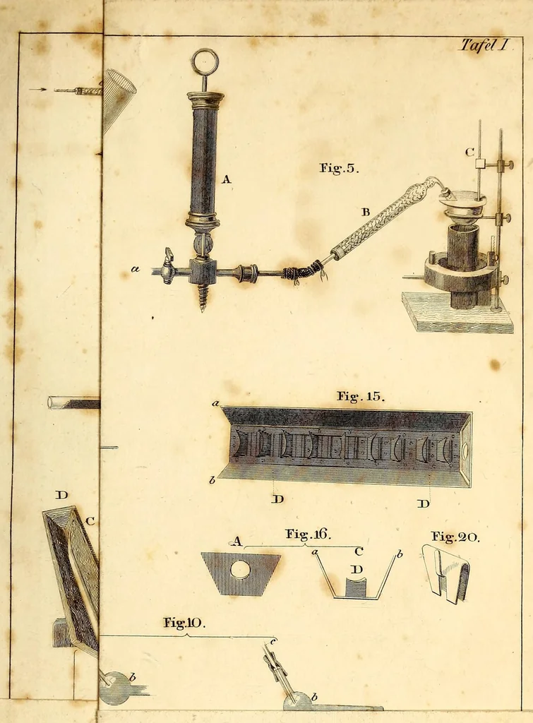 An illustration from Anleitung zur Analyse organischer Körper, 1837, leaf 81