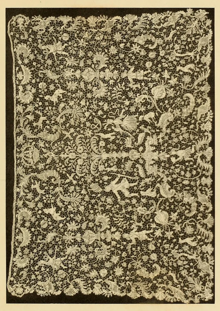 An illustration from Anna Dike Scott collection of old lace, 1905, leaf 43
