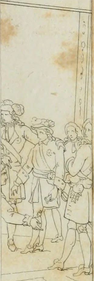 An illustration from Annales de l'école française des beaux-arts : recueil de gravures au trait ... avec des notices historiques et critiques, des considérations sur l'état et les progrès des arts, la biographie des artistes dont la France déplore chaque année la perte, etc., etc., 1827, leaf 21