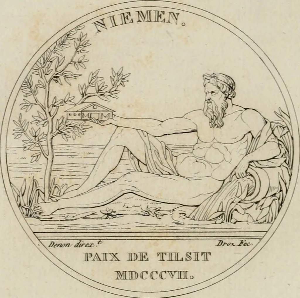 An illustration from Annales du musée et de l'école moderne des beaux-arts : recueil de gravures au trait, d'après les principaux ouvrages de peinture, sculpture, ou projets d'architecture, qui, chaque année, ont remporté le prix, soit aux écoles spéciales, soit aux concours nationaux : les productions des artistes en tous genres, qui, aux différentes expositions, ont été citées avec éloges : les morceaux les plus estimés ou inédits de la galerie de peinture : la suite complète de celle des antiques : édifices anciens et modernes, etc., 1800, leaf 153