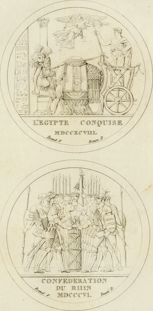 An illustration from Annales du musée et de l'école moderne des beaux-arts : recueil de gravures au trait, d'après les principaux ouvrages de peinture, sculpture, ou projets d'architecture, qui, chaque année, ont remporté le prix, soit aux écoles spéciales, soit aux concours nationaux : les productions des artistes en tous genres, qui, aux différentes expositions, ont été citées avec éloges : les morceaux les plus estimés ou inédits de la galerie de peinture : la suite complète de celle des antiques : édifices anciens et modernes, etc., 1800, leaf 156