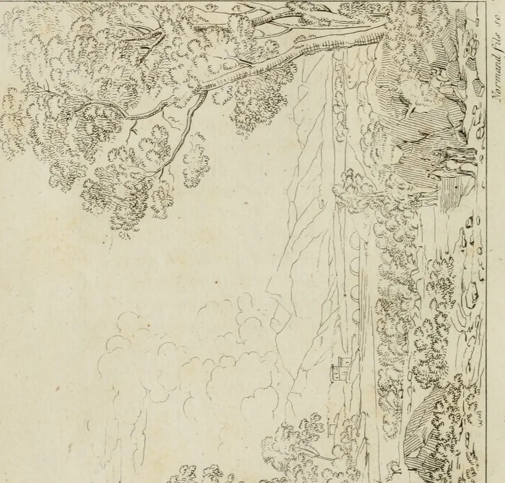 An illustration from Annales du musée et de l'école moderne des beaux-arts : recueil de gravures au trait, d'après les principaux ouvrages de peinture, sculpture, ou projets d'architecture, qui, chaque année, ont remporté le prix, soit aux écoles spéciales, soit aux concours nationaux : les productions des artistes en tous genres, qui, aux différentes expositions, ont été citées avec éloges : les morceaux les plus estimés ou inédits de la galerie de peinture : la suite complète de celle des antiques : édifices anciens et modernes, etc., 1800, leaf 131