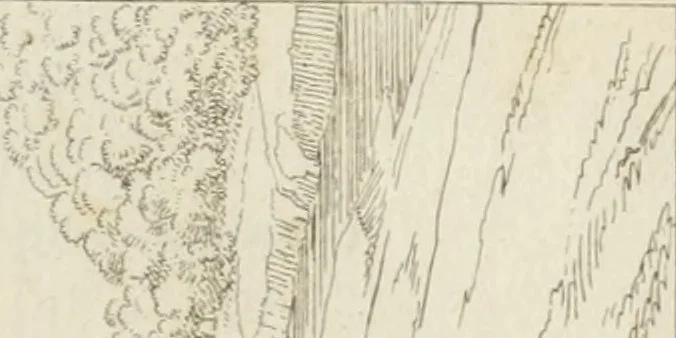 An illustration from Annales du musée et de l'école moderne des beaux-arts : recueil de gravures au trait, d'après les principaux ouvrages de peinture, sculpture, ou projets d'architecture, qui, chaque année, ont remporté le prix, soit aux écoles spéciales, soit aux concours nationaux : les productions des artistes en tous genres, qui, aux différentes expositions, ont été citées avec éloges : les morceaux les plus estimés ou inédits de la galerie de peinture : la suite complète de celle des antiques : édifices anciens et modernes, etc., 1800, leaf 142
