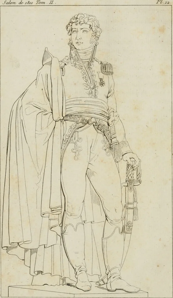 An illustration from Annales du musée et de l'école moderne des beaux-arts : recueil de gravures au trait, d'après les principaux ouvrages de peinture, sculpture, ou projets d'architecture, qui, chaque année, ont remporté le prix, soit aux écoles spéciales, soit aux concours nationaux : les productions des artistes en tous genres, qui, aux différentes expositions, ont été citées avec éloges : les morceaux les plus estimés ou inédits de la galerie de peinture : la suite complète de celle des antiques : édifices anciens et modernes, etc., 1800, leaf 39
