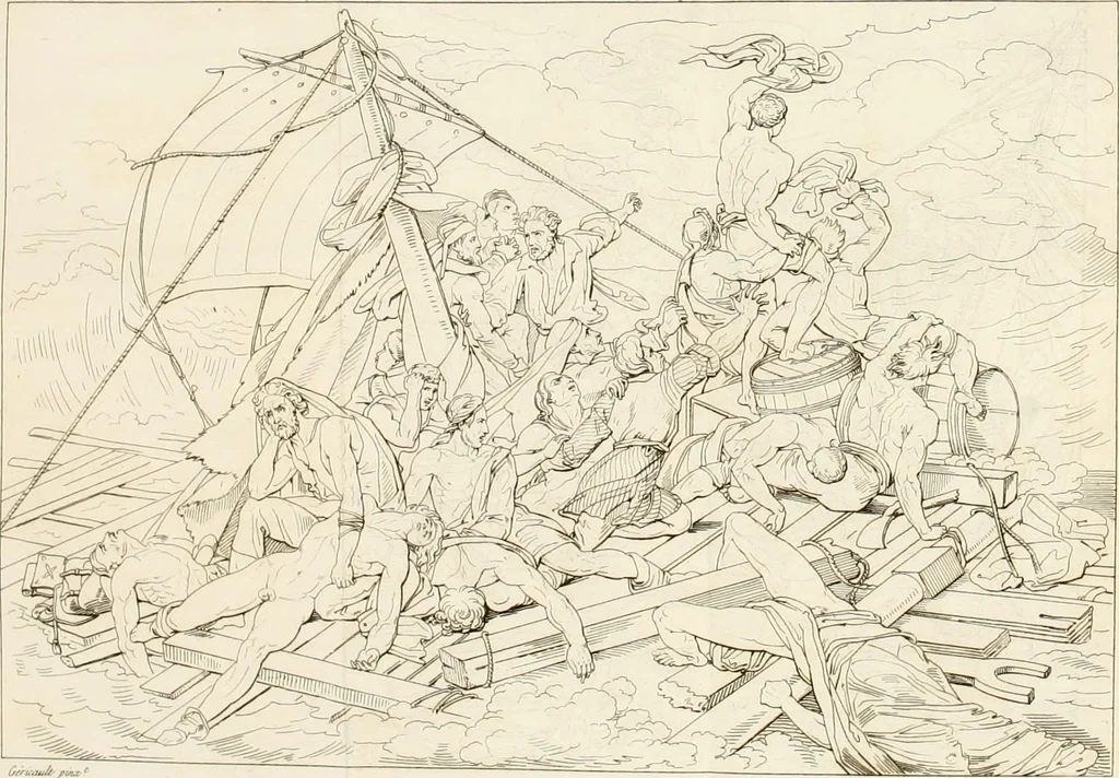 An illustration from Annales du musée et de l'école moderne des beaux-arts : recueil de gravures au trait, d'après les principaux ouvrages de peinture, sculpture, ou projets d'architecture, qui, chaque année, ont remporté le prix, soit aux écoles spéciales, soit aux concours nationaux : les productions des artistes en tous genres, qui, aux différentes expositions, ont été citées avec éloges : les morceaux les plus estimés ou inédits de la galerie de peinture : la suite complète de celle des antiques : édifices anciens et modernes, etc., 1800, leaf 130
