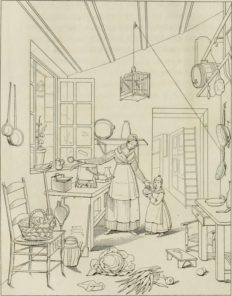 An illustration from Annales du musée et de l'école moderne des beaux-arts : recueil de gravures au trait, d'après les principaux ouvrages de peinture, sculpture, ou projets d'architecture, qui, chaque année, ont remporté le prix, soit aux écoles spéciales, soit aux concours nationaux : les productions des artistes en tous genres, qui, aux différentes expositions, ont été citées avec éloges : les morceaux les plus estimés ou inédits de la galerie de peinture : la suite complète de celle des antiques : édifices anciens et modernes, etc., 1800, leaf 353