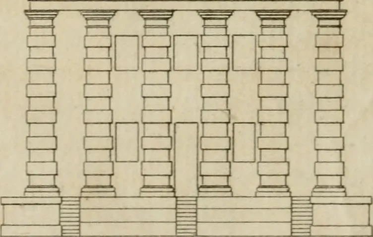An illustration from Annales du musée et de l'école moderne des beaux-arts : recueil de gravures au trait, d'après les principaux ouvrages de peinture, sculpture, ou projets d'architecture, qui, chaque année, ont remporté le prix, soit aux écoles spéciales, soit aux concours nationaux : les productions des artistes en tous genres, qui, aux différentes expositions, ont été citées avec éloges : les morceaux les plus estimés ou inédits de la galerie de peinture : la suite complète de celle des antiques : édifices anciens et modernes, etc., 1800, leaf 267