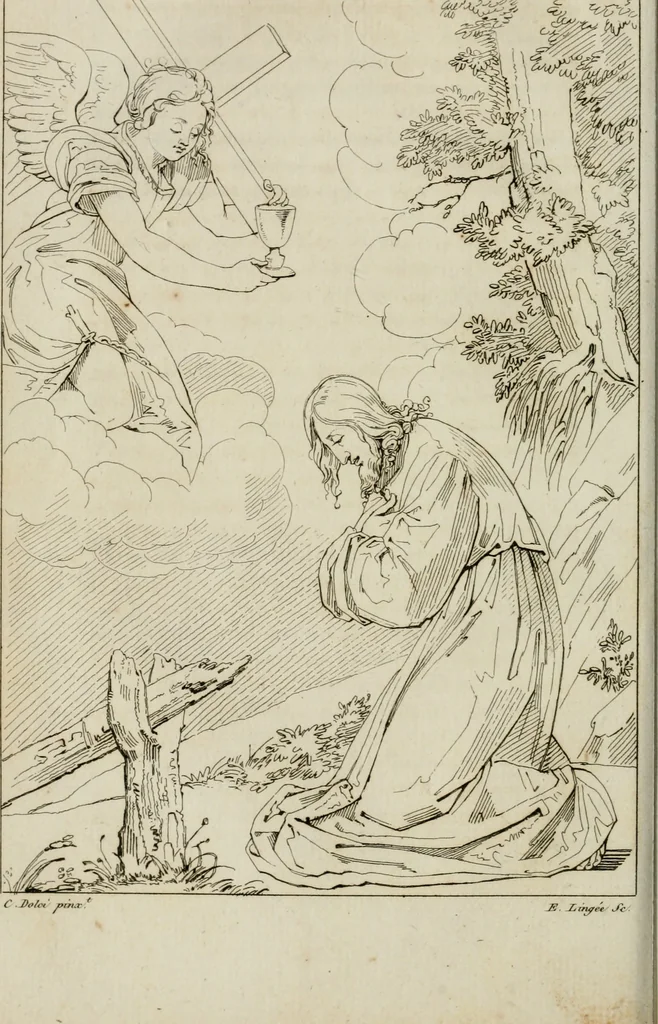 An illustration from Annales du musée et de l'école moderne des beaux-arts : recueil de gravures au trait, d'après les principaux ouvrages de peinture, sculpture, ou projets d'architecture, qui, chaque année, ont remporté le prix, soit aux écoles spéciales, soit aux concours nationaux : les productions des artistes en tous genres, qui, aux différentes expositions, ont été citées avec éloges : les morceaux les plus estimés ou inédits de la galerie de peinture : la suite complète de celle des antiques : édifices anciens et modernes, etc., 1800, leaf 53