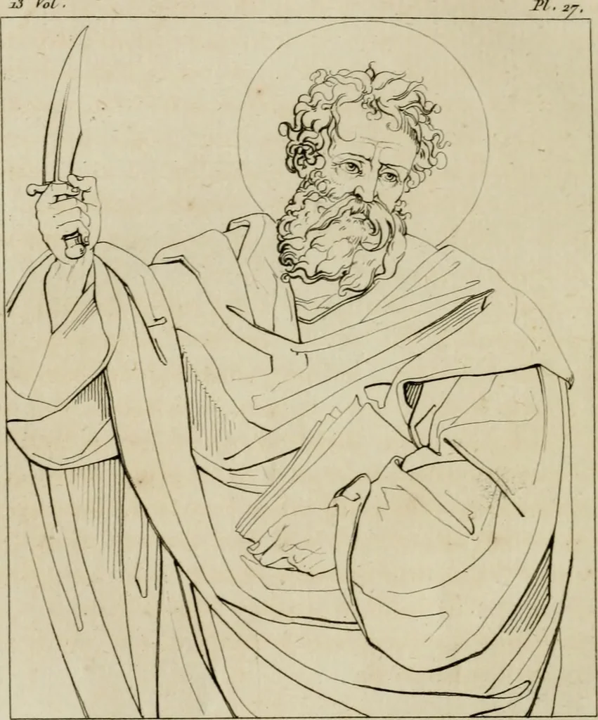 An illustration from Annales du musée et de l'école moderne des beaux-arts : recueil de gravures au trait, d'après les principaux ouvrages de peinture, sculpture, ou projets d'architecture, qui, chaque année, ont remporté le prix, soit aux écoles spéciales, soit aux concours nationaux : les productions des artistes en tous genres, qui, aux différentes expositions, ont été citées avec éloges : les morceaux les plus estimés ou inédits de la galerie de peinture : la suite complète de celle des antiques : édifices anciens et modernes, etc., 1800, leaf 113